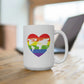 Worldwide Pride Rainbow Heart Mug