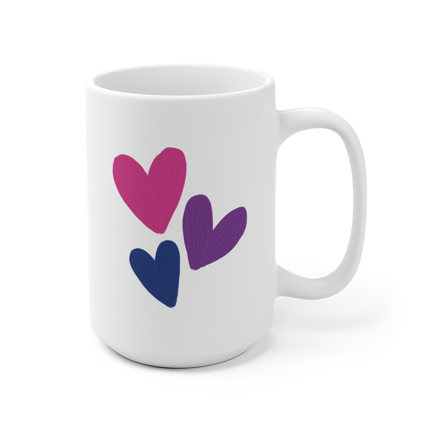 Bisexual Pride Hearts Mug