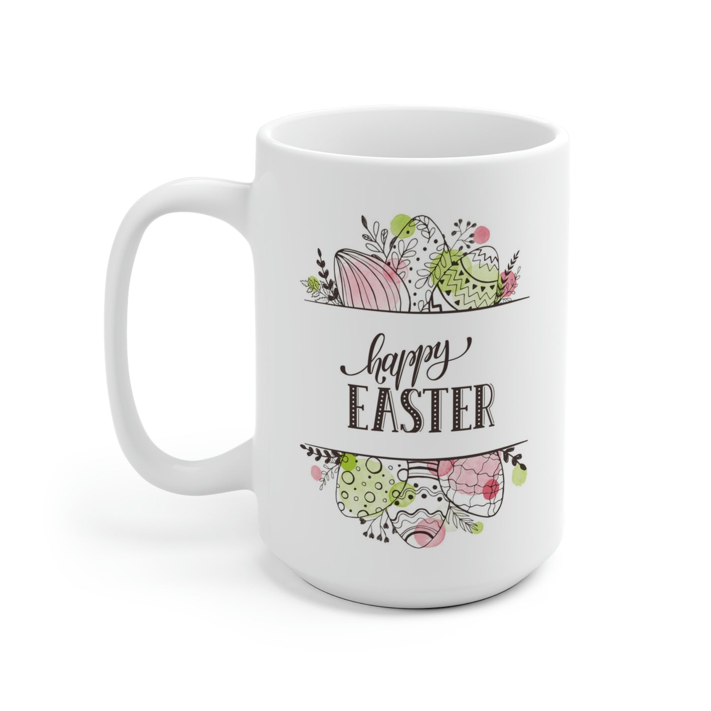 Happy Easter Floral Egg Mug
