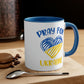Pray For Ukraine Heart Mug