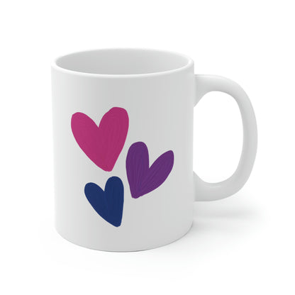 Bisexual Pride Hearts Mug