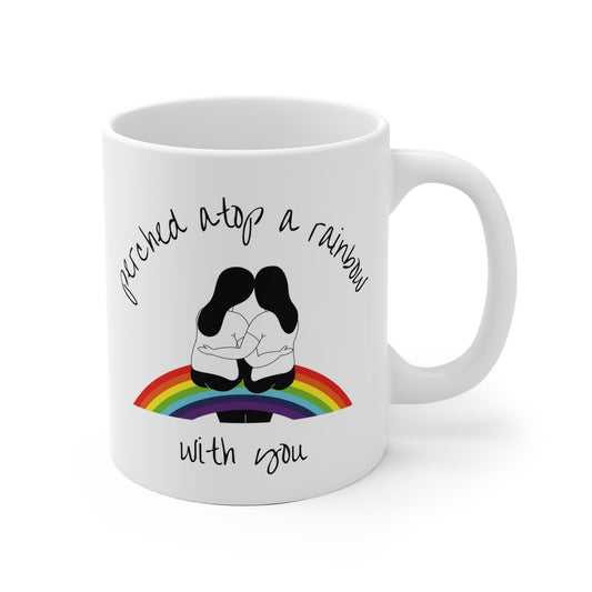 Perched Atop A Rainbow With You Mug