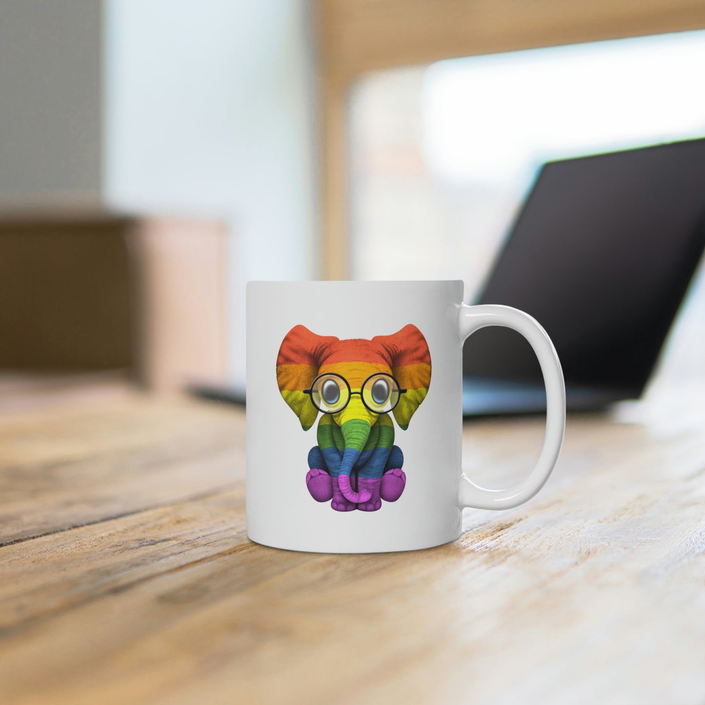 LGBTQ Elephant Mug