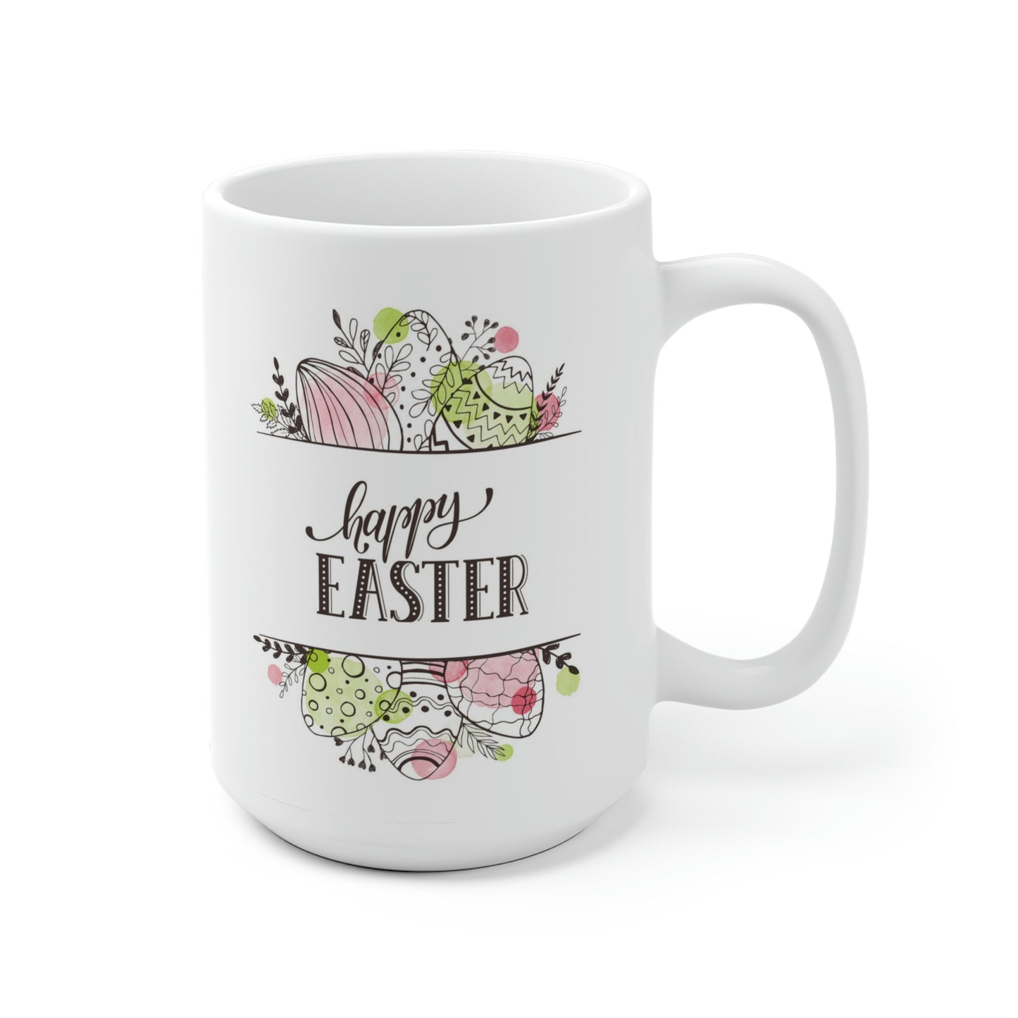 Happy Easter Floral Egg Mug