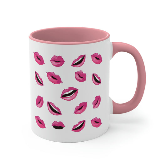 Kiss Lips Pattern Mug