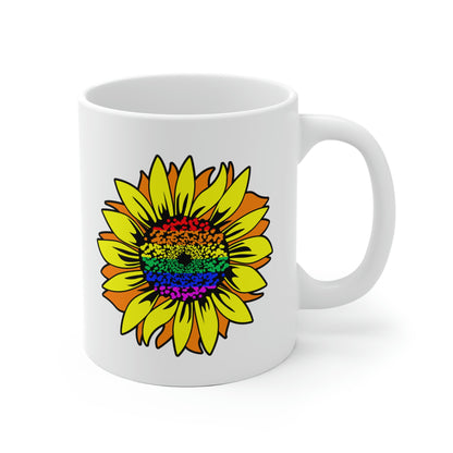 Rainbow Sunflower Mug