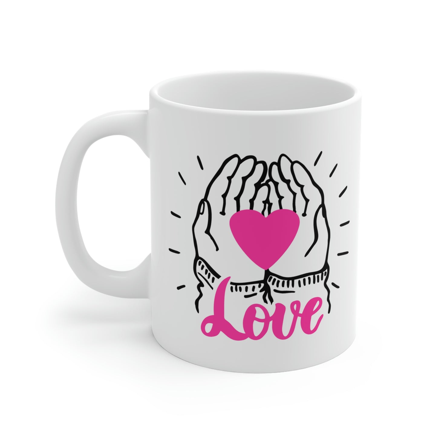 Love Open Hands Heart Mug