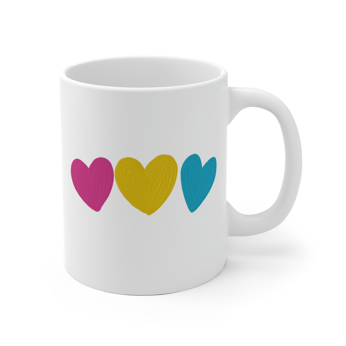 Pansexual Pride Hearts Mug