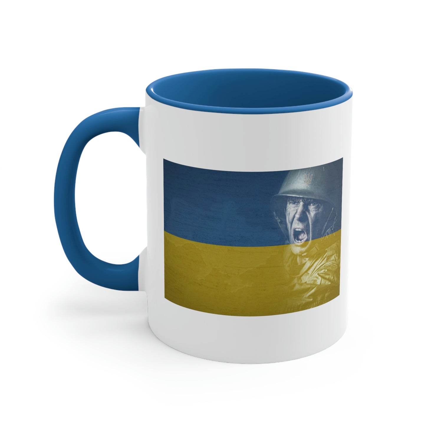 Ukrainian Flag Soldier Mug