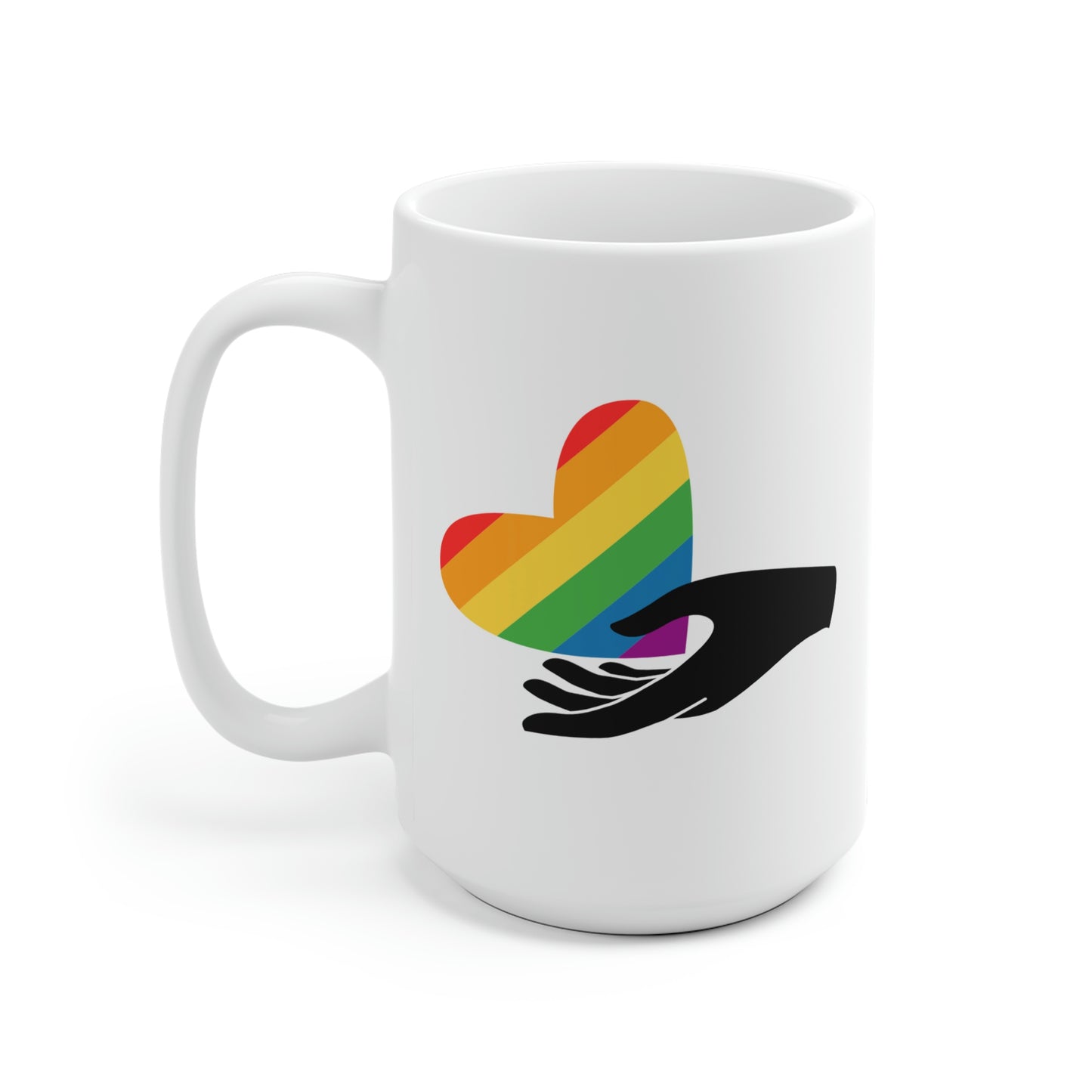 Rainbow Heart Outreach Mug