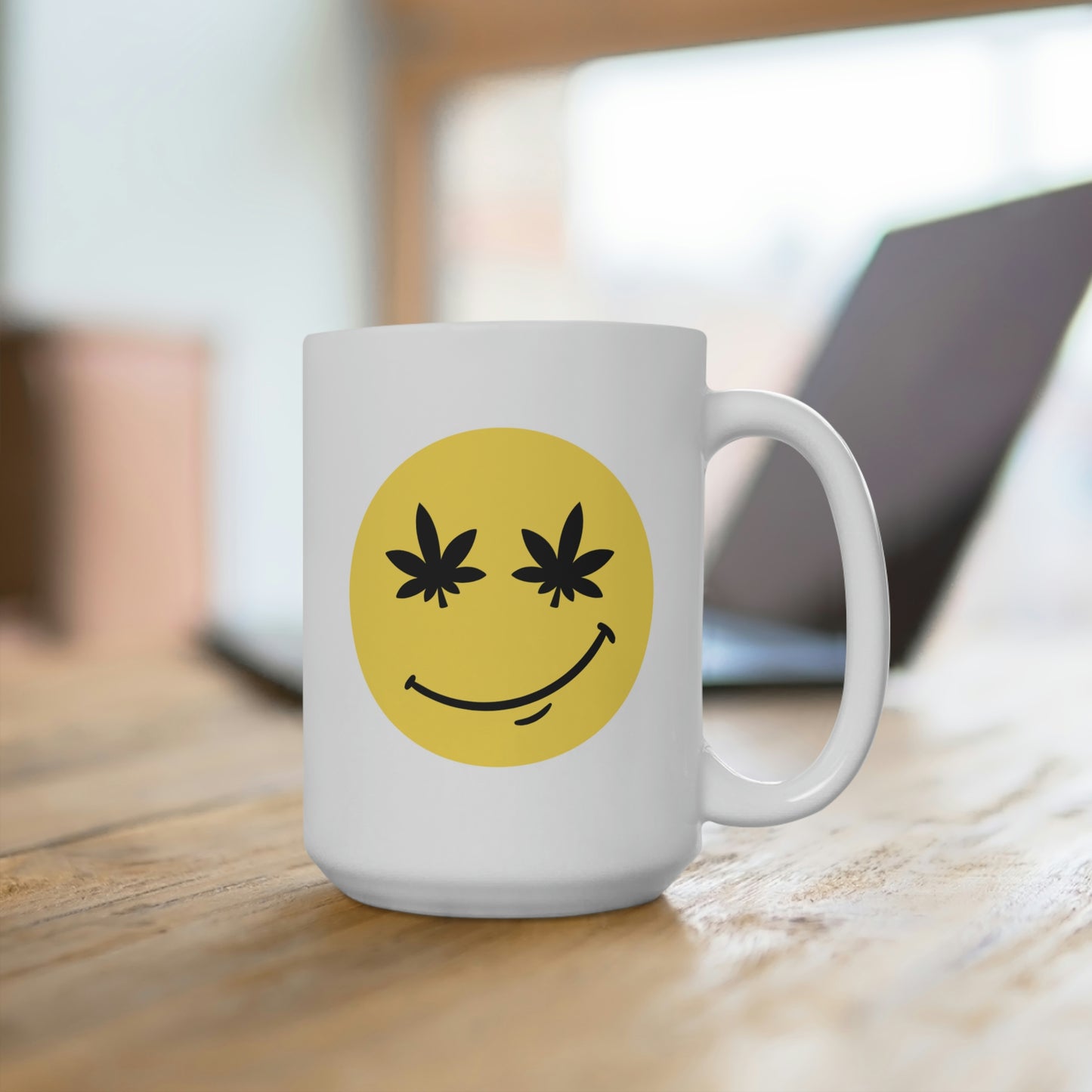 Stoner Smiley Face Mug