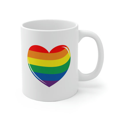 Rainbow Heart Mug