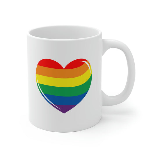 Rainbow Heart Mug