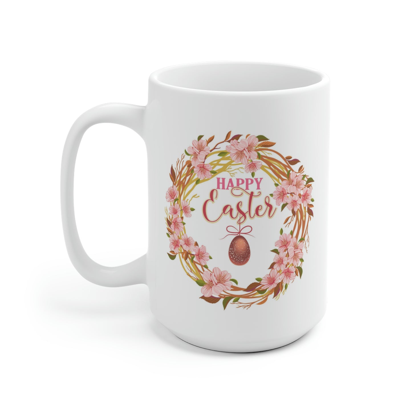 Happy Easter Floral Egg Mug