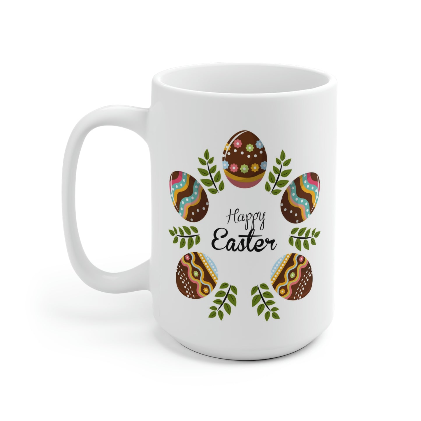 Happy Easter Floral Egg Mug