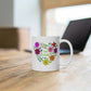 Hello Spring Flower Heart Mug
