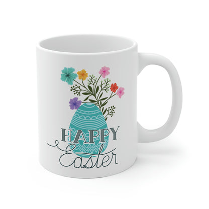 Happy Easter Floral Egg Mug