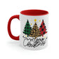 Merry Christmas Plaid Trees Mug