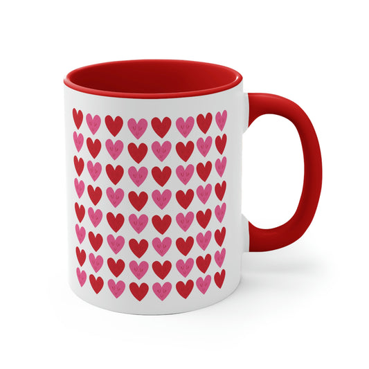 Hearts Pattern Mug