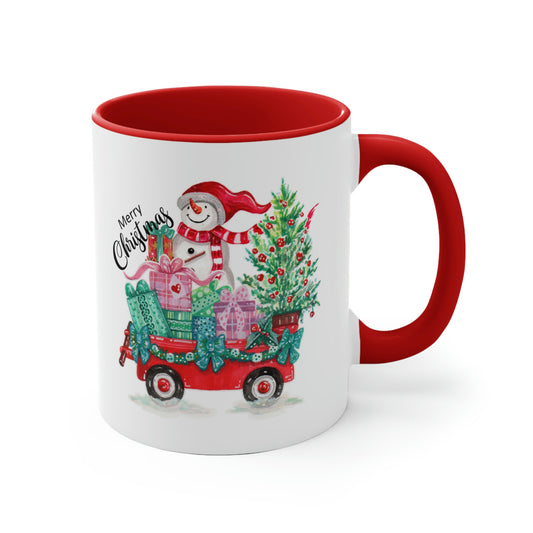 Merry Christmas Snowman Mug