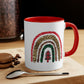 Boho Christmas Tree Rainbow Mug