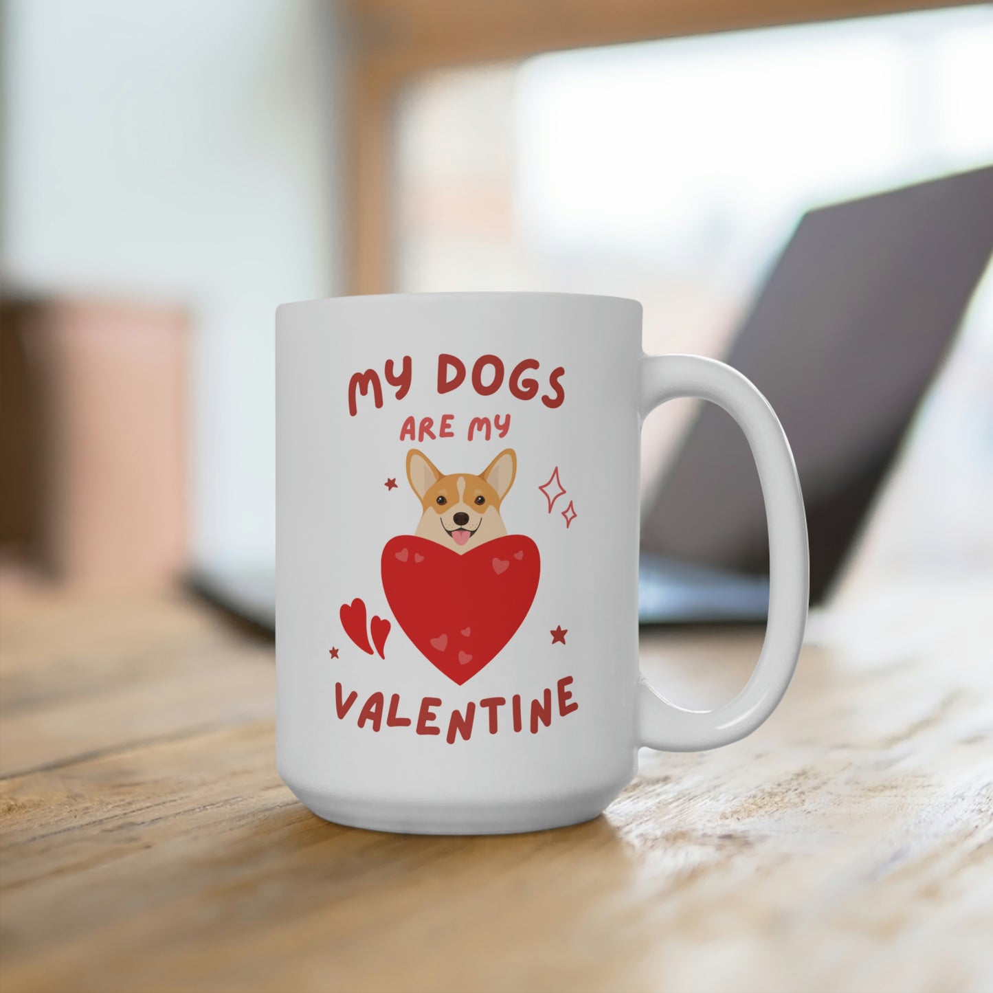 My Dogs Are My Valentine Mug