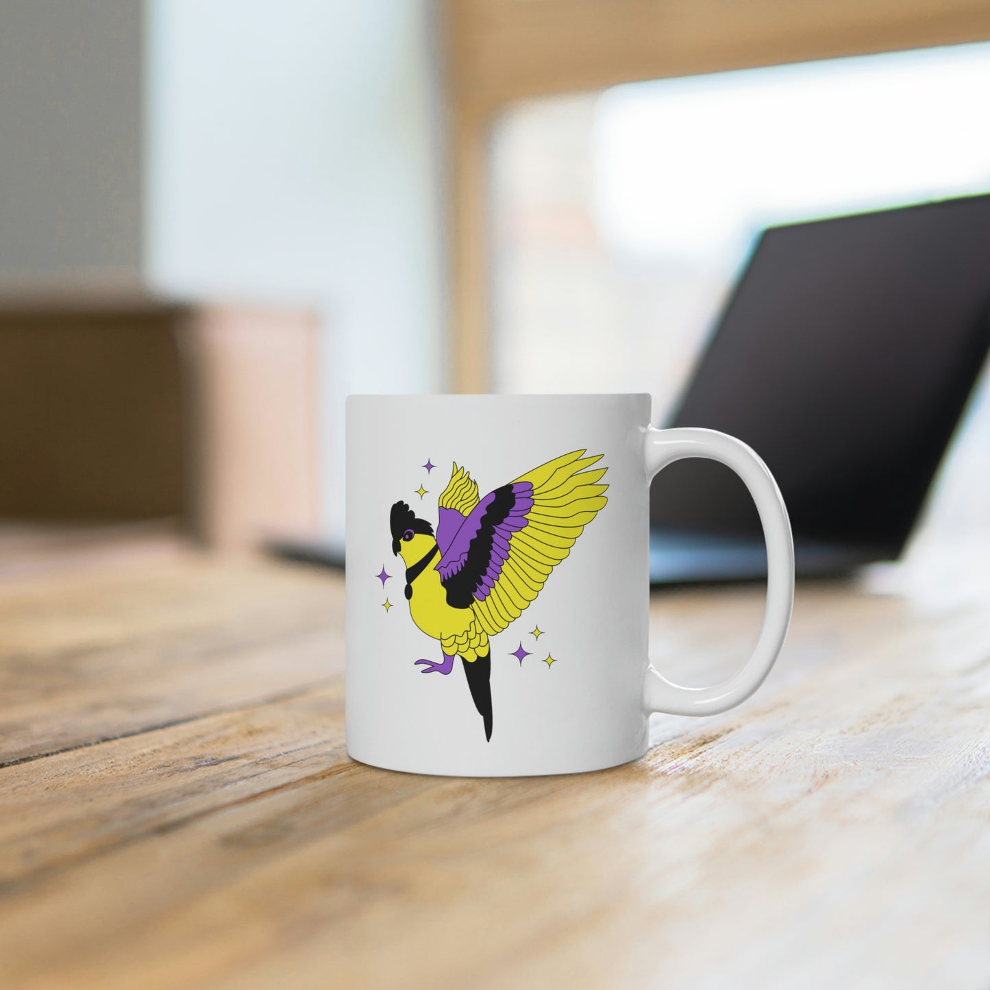 Nonbinary Galah Bird Mug