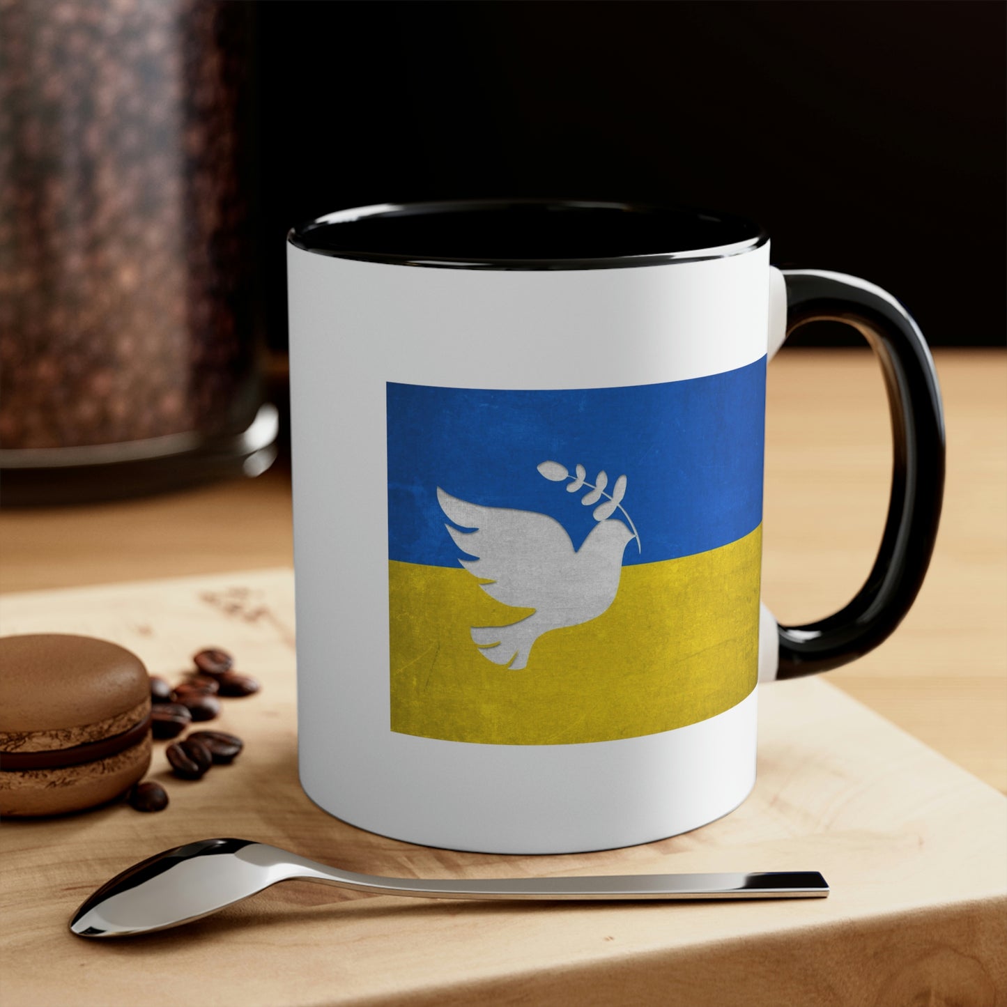 Ukrainian Dove Of Peace Flag Mug