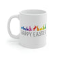 Happy Easter Rainbow Bunnies Mug