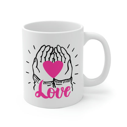 Love Open Hands Heart Mug