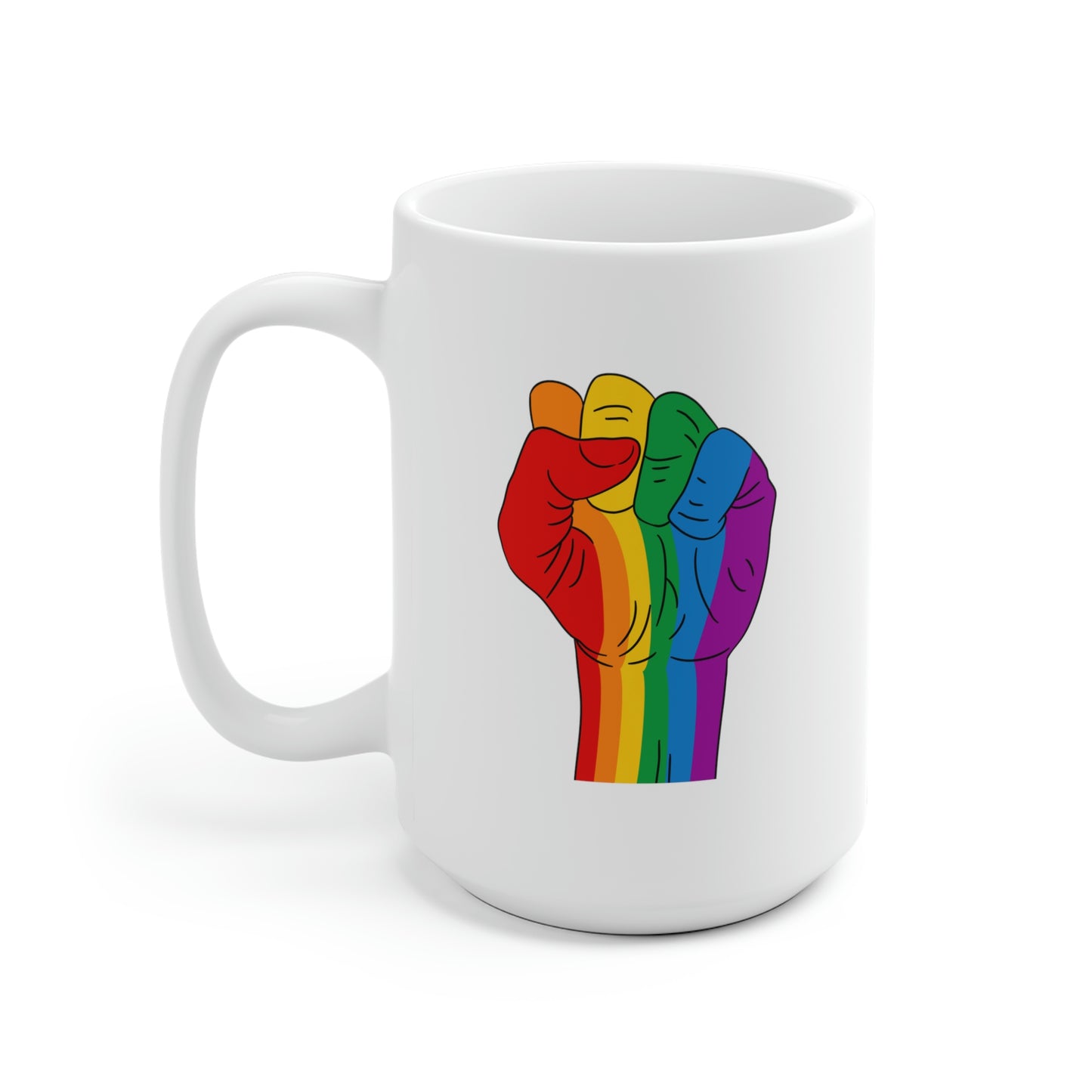 Rainbow Fist Mug