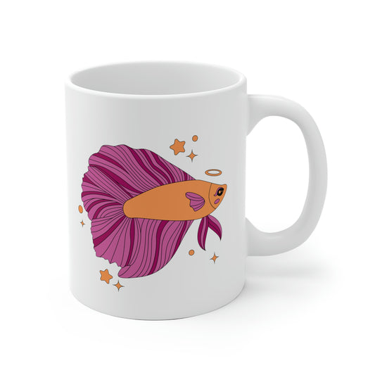 Lesbian Betta Fish Mug