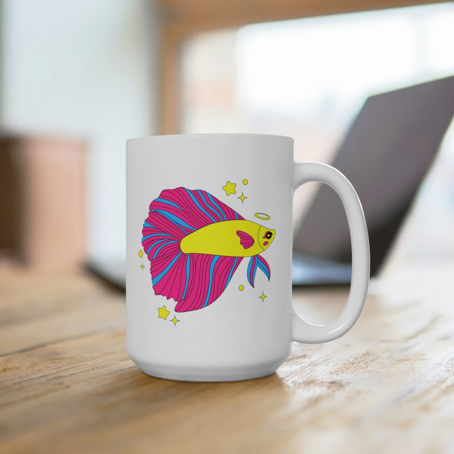 Pansexual Betta Fish Mug