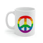 Rainbow Peace Sign Mug