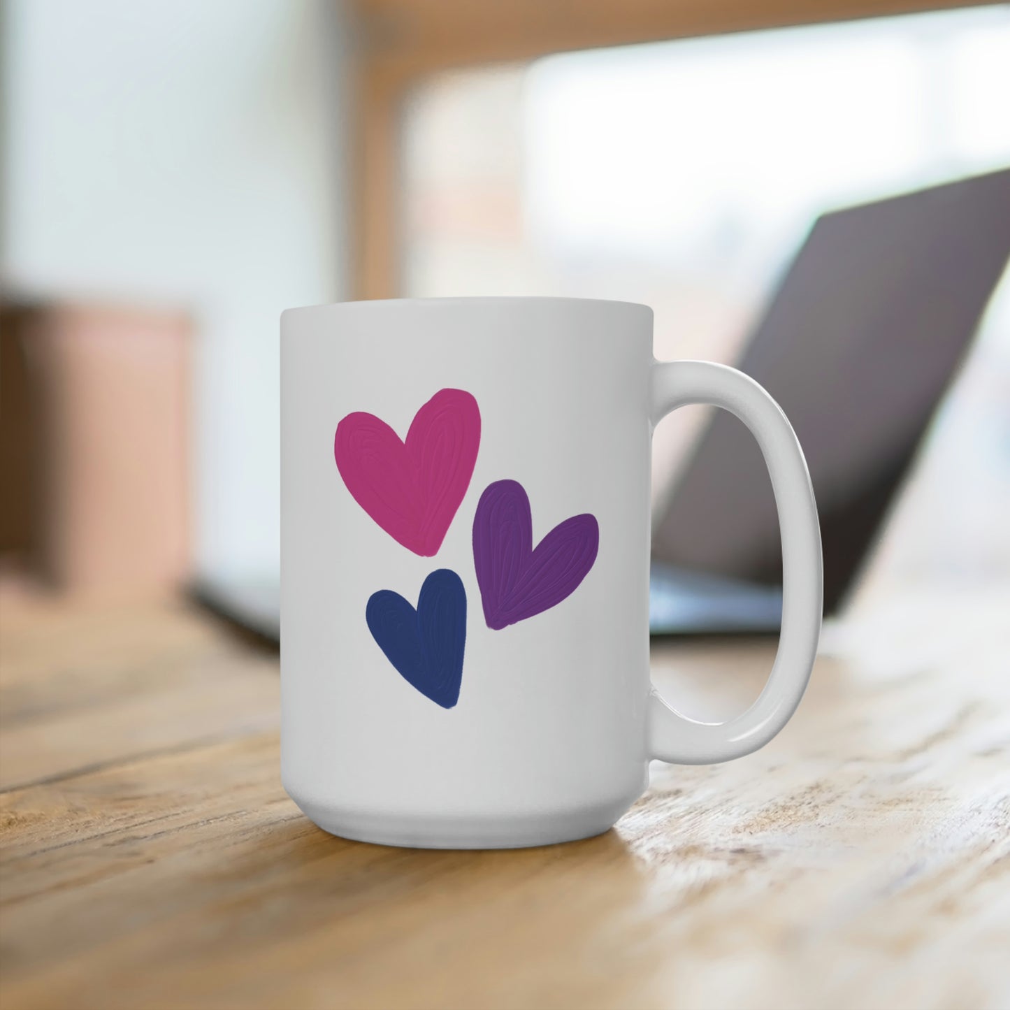 Bisexual Pride Hearts Mug