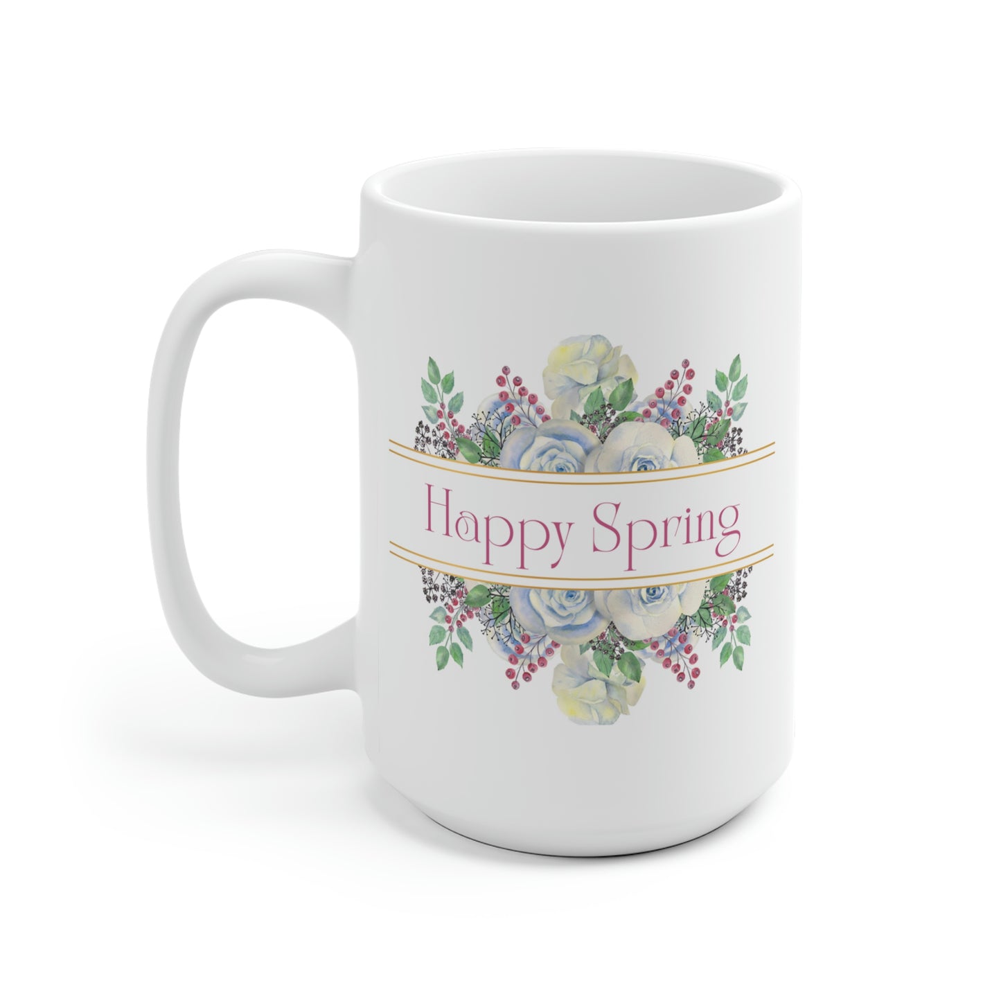 Happy Spring Floral Mug
