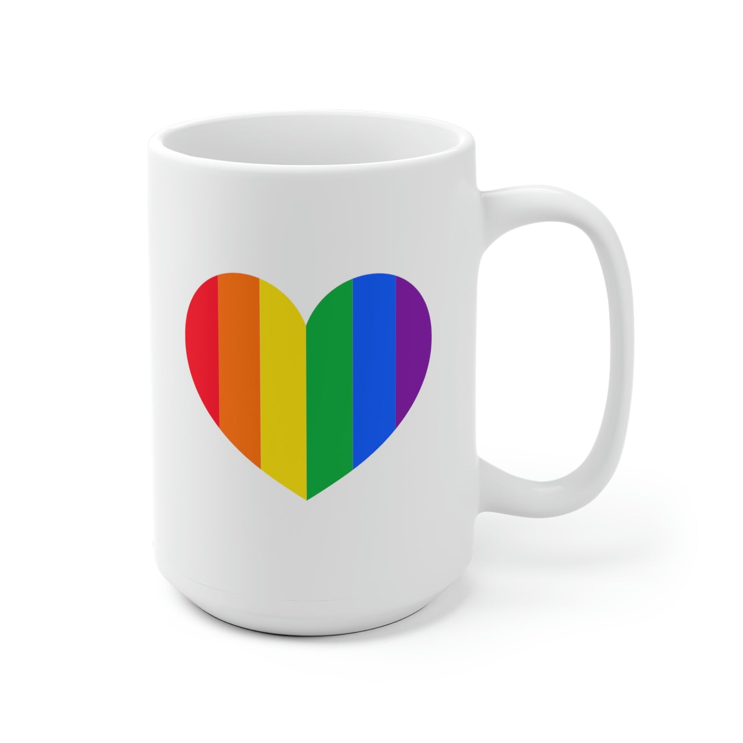 Rainbow Heart Mug