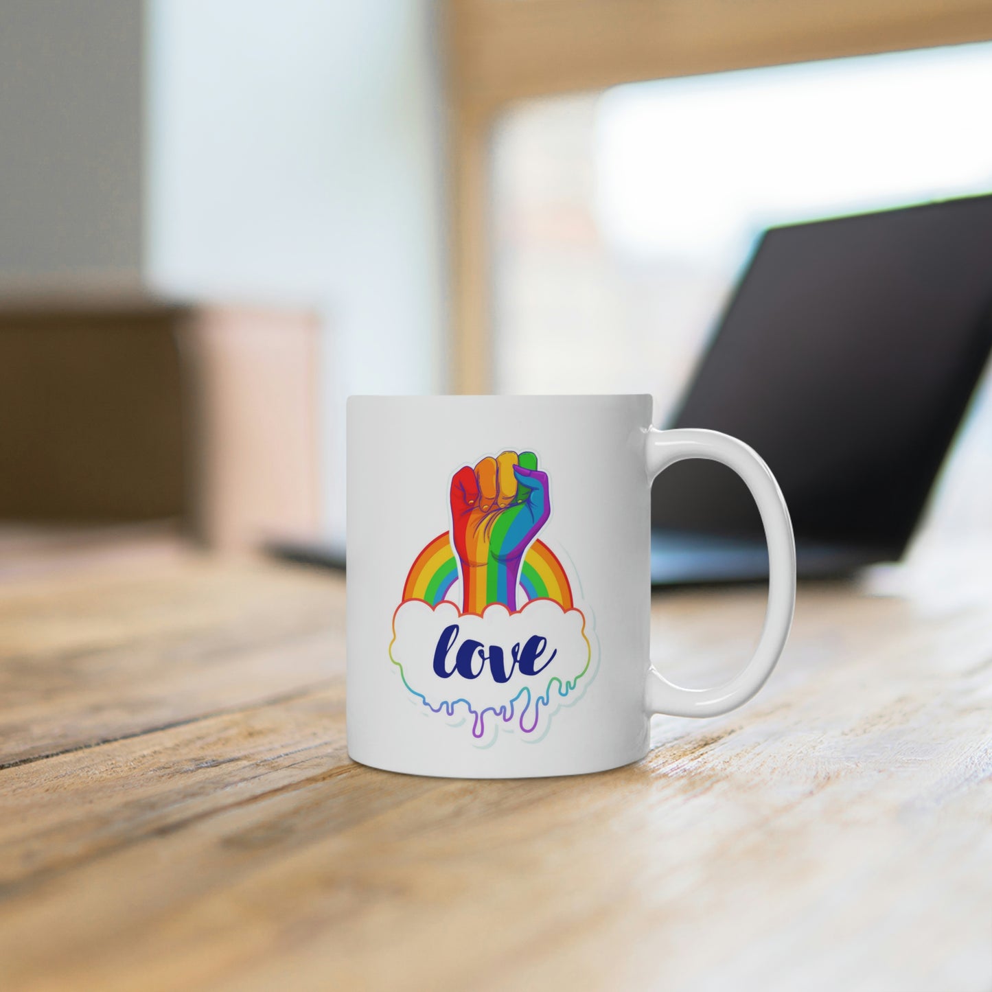 Love Rainbow Fist Mug