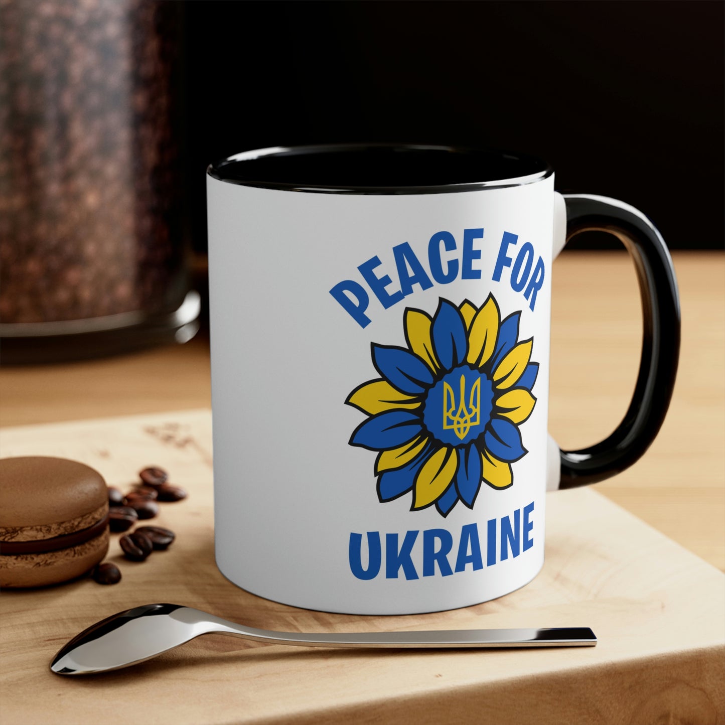 Peace For Ukraine Sunflower Mug