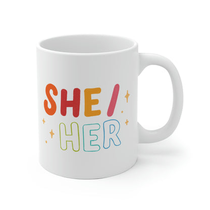 She/Her Pronoun Mug