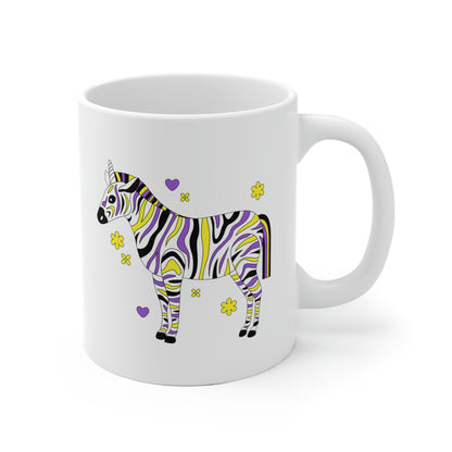 Nonbinary Zebra Mug