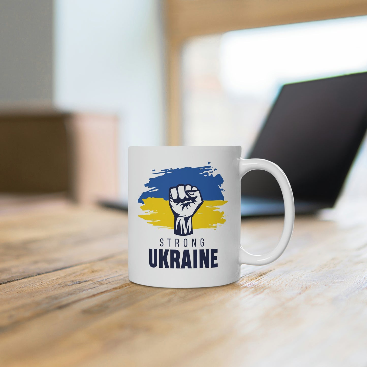 Strong Ukraine Fist Mug