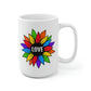 Rainbow Sunflower Love Mug