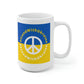Stand With Ukraine Peace Sign Mug