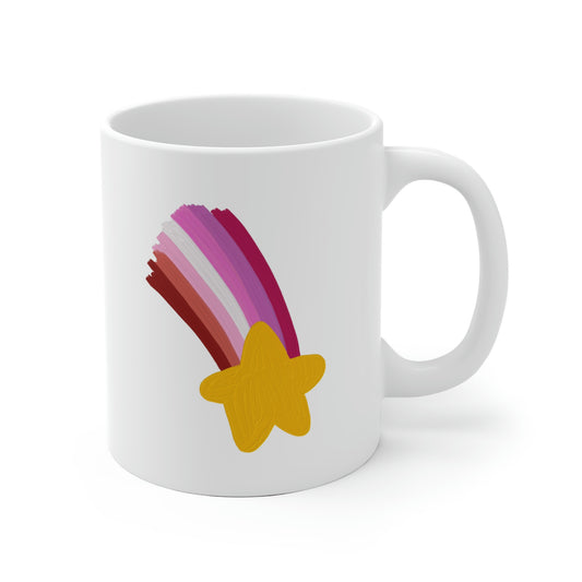 Lesbian Pride Shooting Star Mug