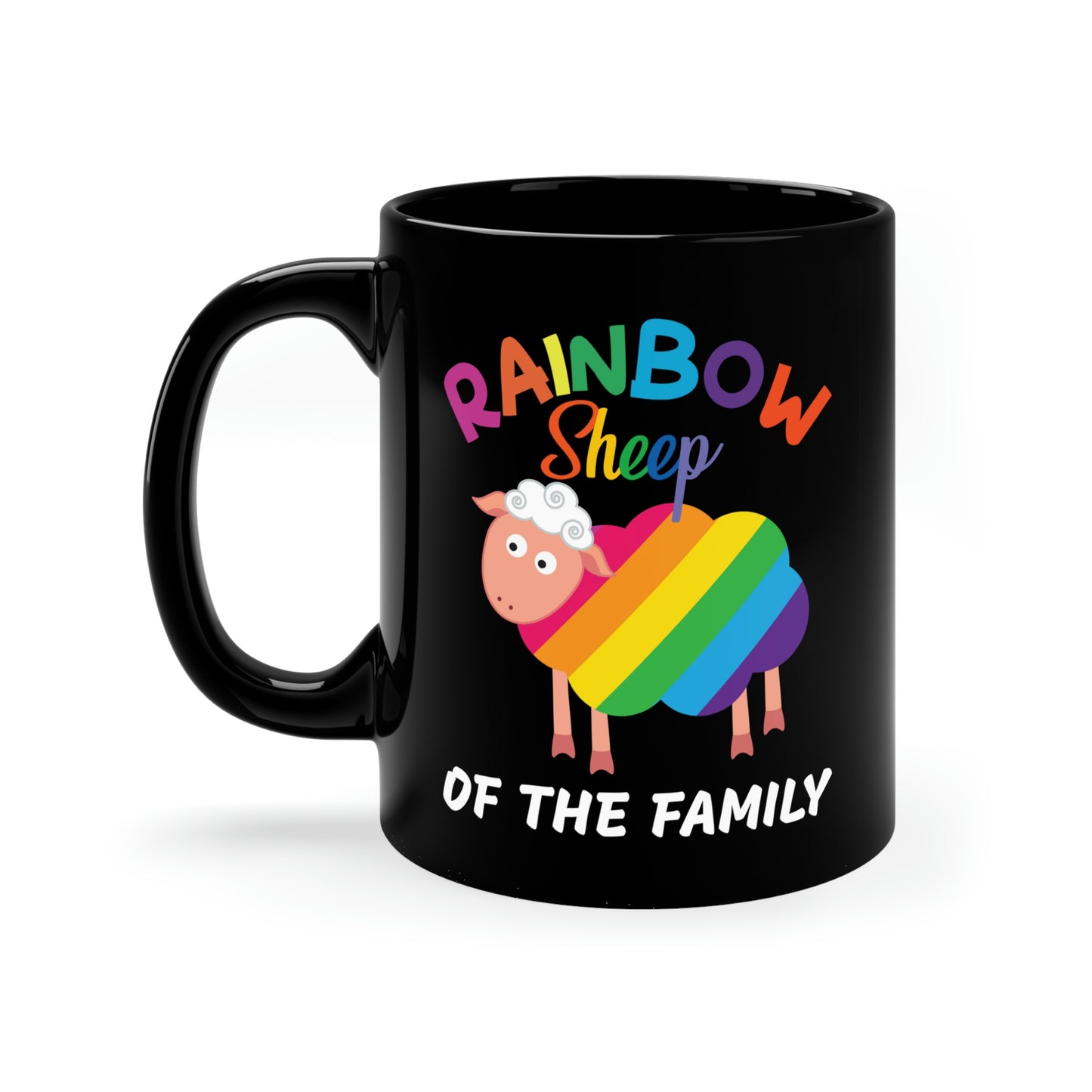 Rainbow Sheep Of The Family Mug