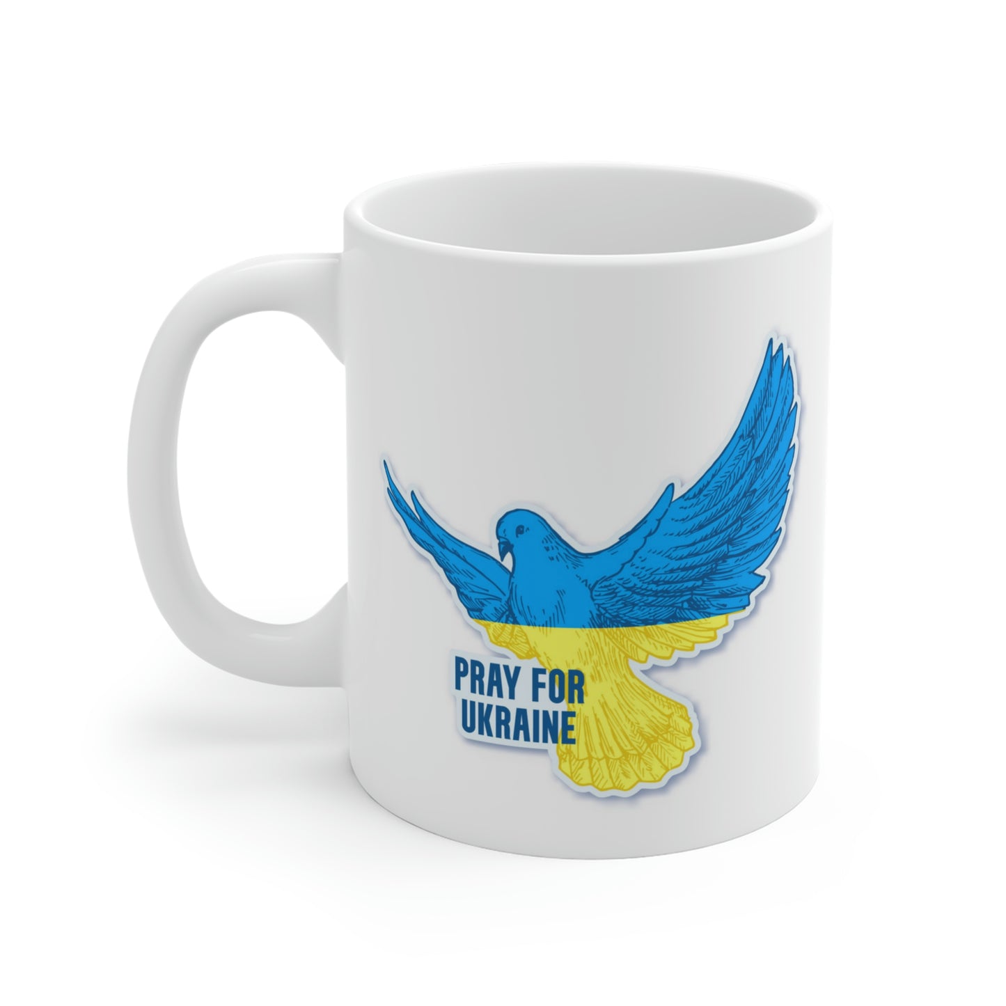 Pray For Ukraine Dove Of Peace Mug