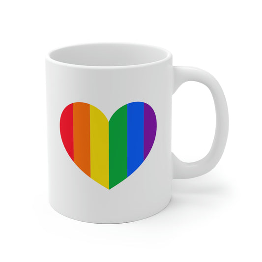 Rainbow Heart Mug