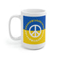 Stand With Ukraine Peace Sign Mug