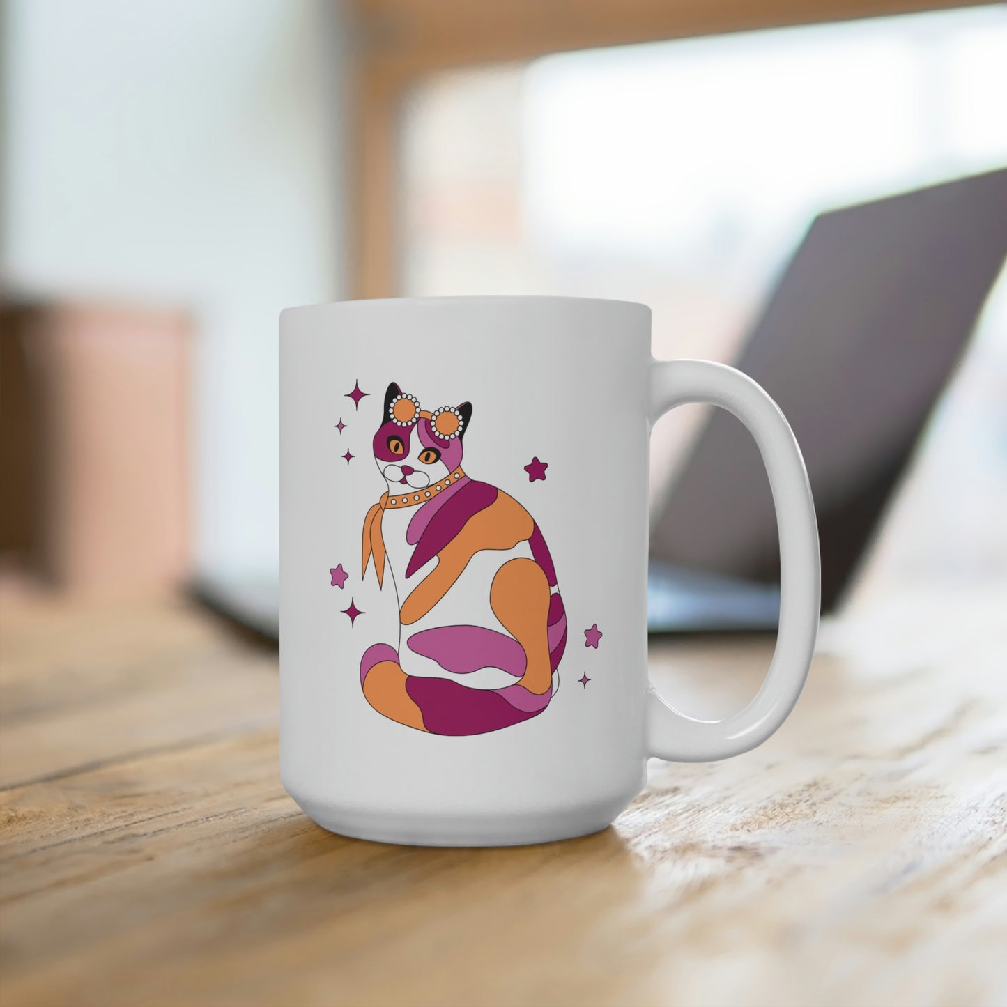 Lesbian Calico Cat Mug